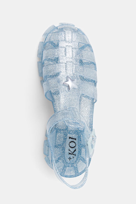 Koi Footwear sandále so zakrytými prstami dámske Sunbeam Heart Jelly Sandals modrá JEL01