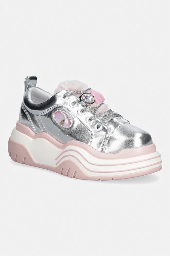 Koi Footwear Girlie Pop Chunky Trainers női sportcipő ezüst MT08
