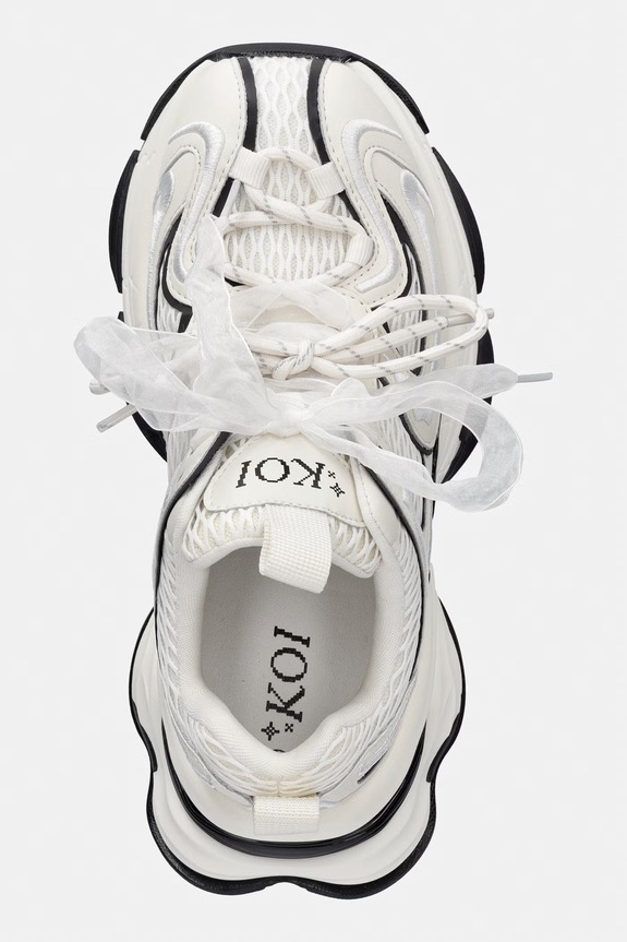 Koi Footwear Labyrinth Mega Chunky Trainers női sportcipő fehér WD01