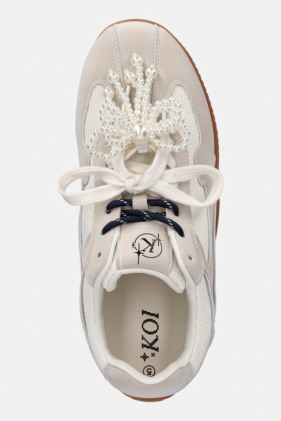 Koi Footwear Wanderlust Flat Pearl Trainers sneakers da donna beige Wanderlust