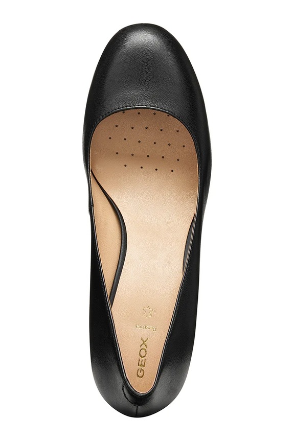 Δερμάτινες γόβες Geox D VIRNILISA 65 D56YYD000TUC9999 μαύρο