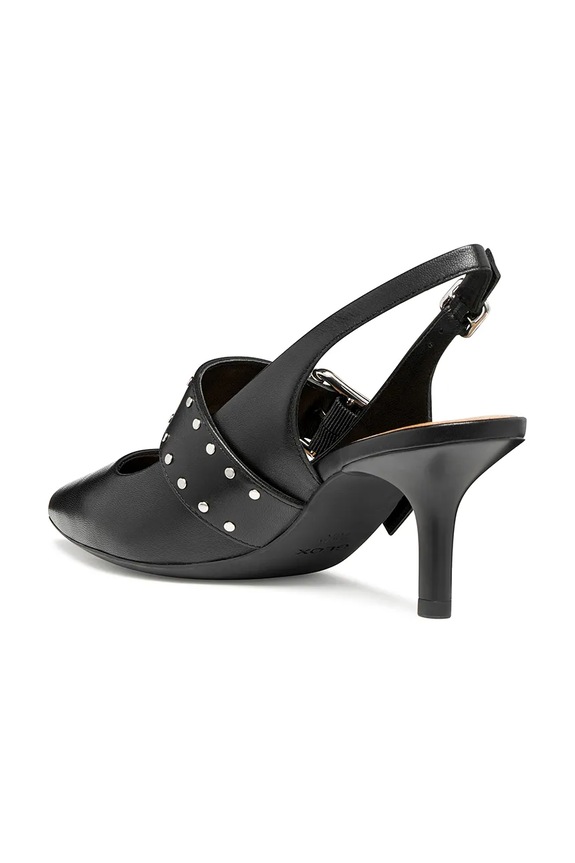 Δερμάτινες γόβες Geox D KLEOPY μαύρο D65YBC000TUC9999