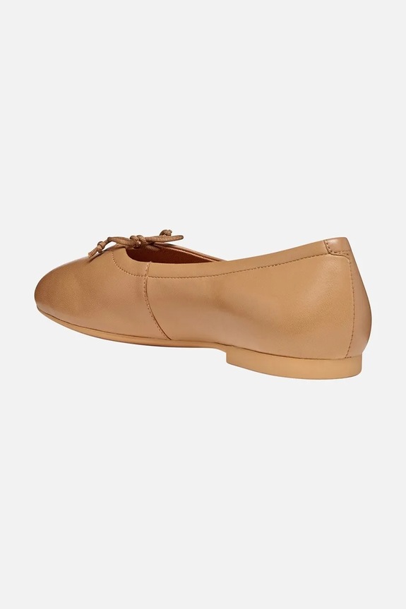 Geox baleriny skórzane D NEW PALMARIA brązowy D654JA0TU11C5000
