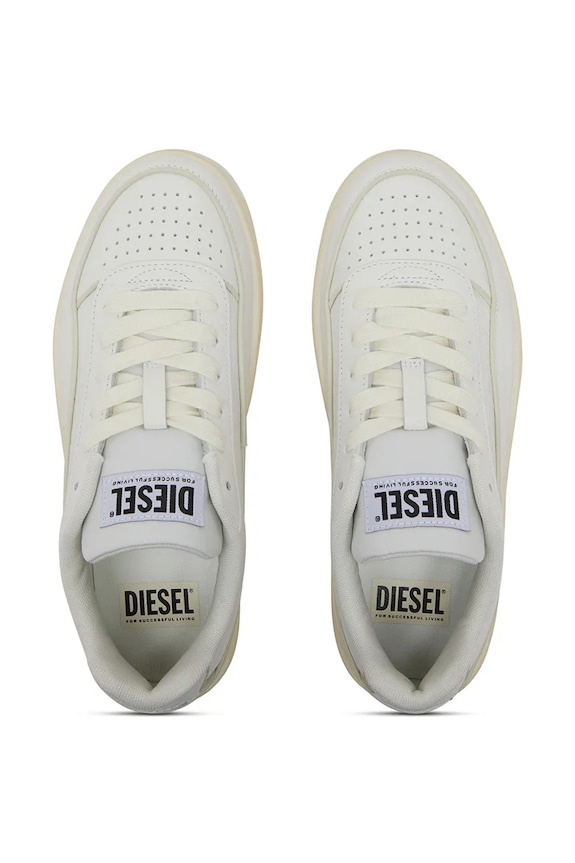 Diesel S-Tracker-D Low W дамски маратонки от кожа бял Y03513.P8417.T1002