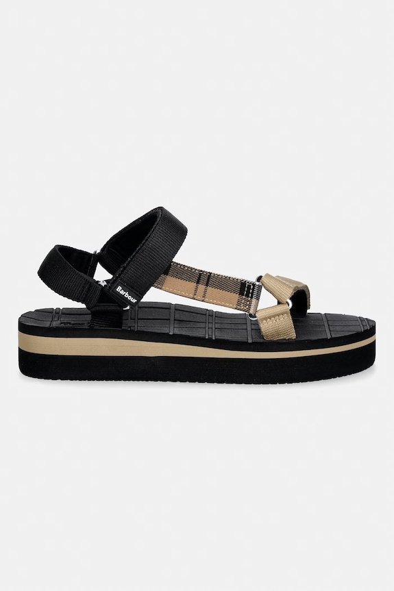 Barbour sandále na platforme dámske Mila LBS0020BK31 čierna SS26