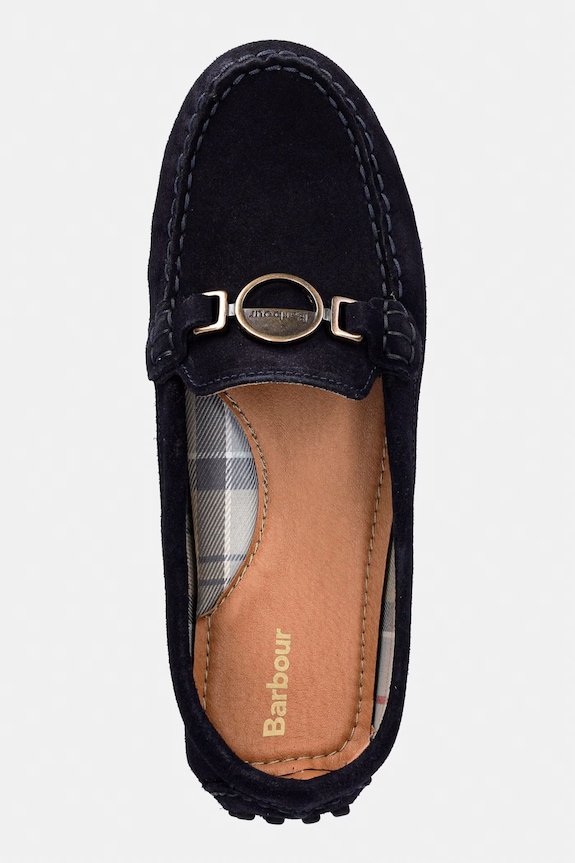 Barbour mokasíny dámske semišové Laire tmavomodrá LFO0754NY98