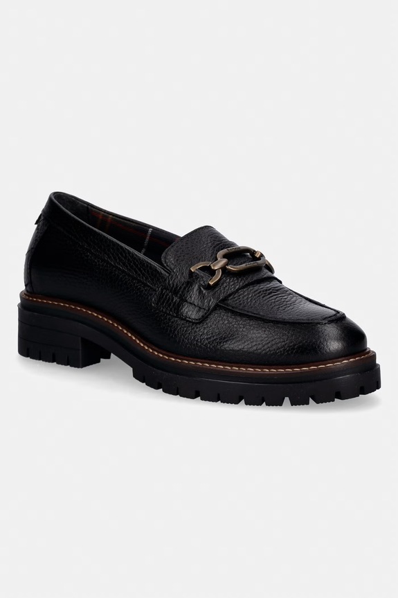 Barbour mokasyny damskie skórzane Maddie czarny LFO0755BK52