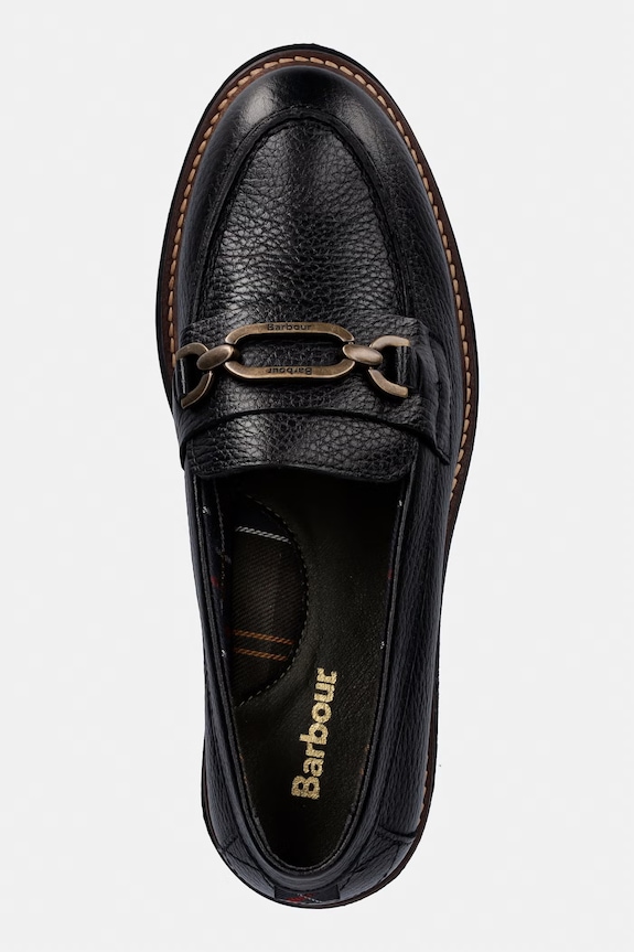 Barbour mokasyny damskie skórzane Maddie czarny LFO0755BK52