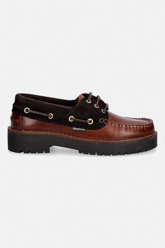 Barbour mocasini de damă din piele Darras LFO0798BR94 maro SS26