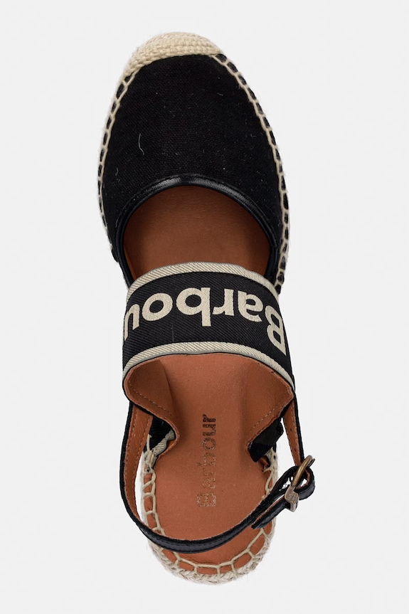 Barbour espadryle damskie Lyndhurst czarny LFO0803BK72
