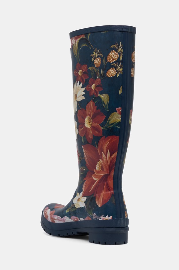 Încălțăminte Barbour cizme Wellington pentru femei Barbour x Farm Rio Wild Flower Welly LRF0137NY72 bleumarin