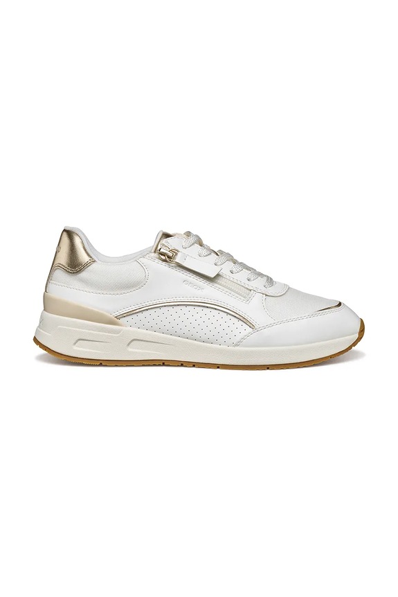 Sneakers Geox D BULMYA απομίμηση λείου δέρματος λευκό D65NQB05411C1327