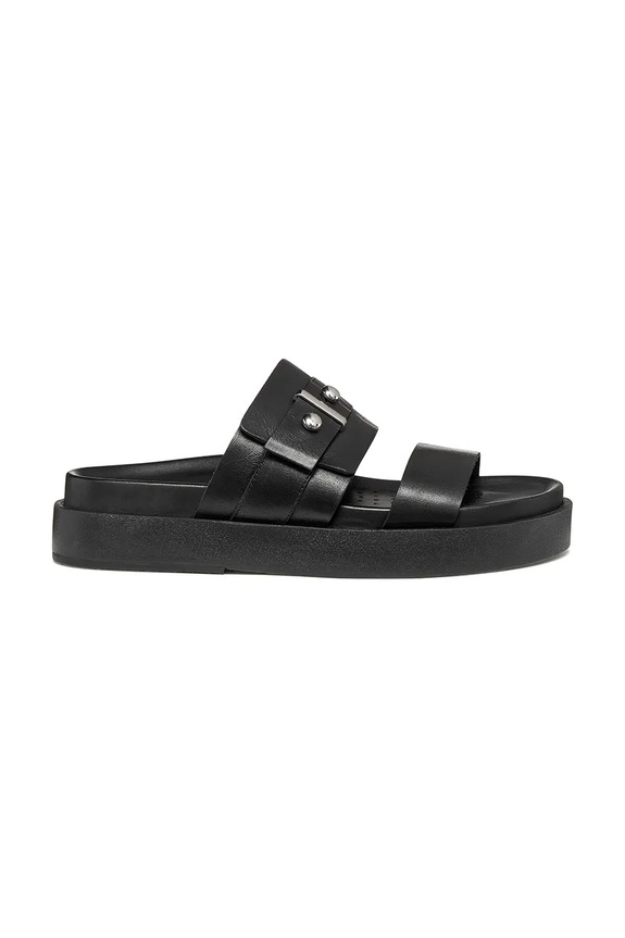 Geox klapki damskie skórzane D ADELASH H czarny D65ARF00043C9999