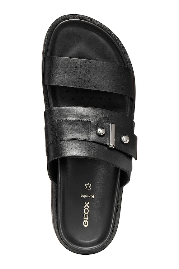 Geox klapki damskie skórzane D ADELASH H D65ARF00043C9999 czarny