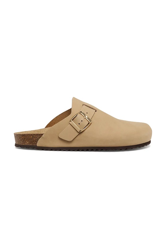 Geox klapki mules damskie nubukowe D BRIONIA beżowy D65LSA00032C6738