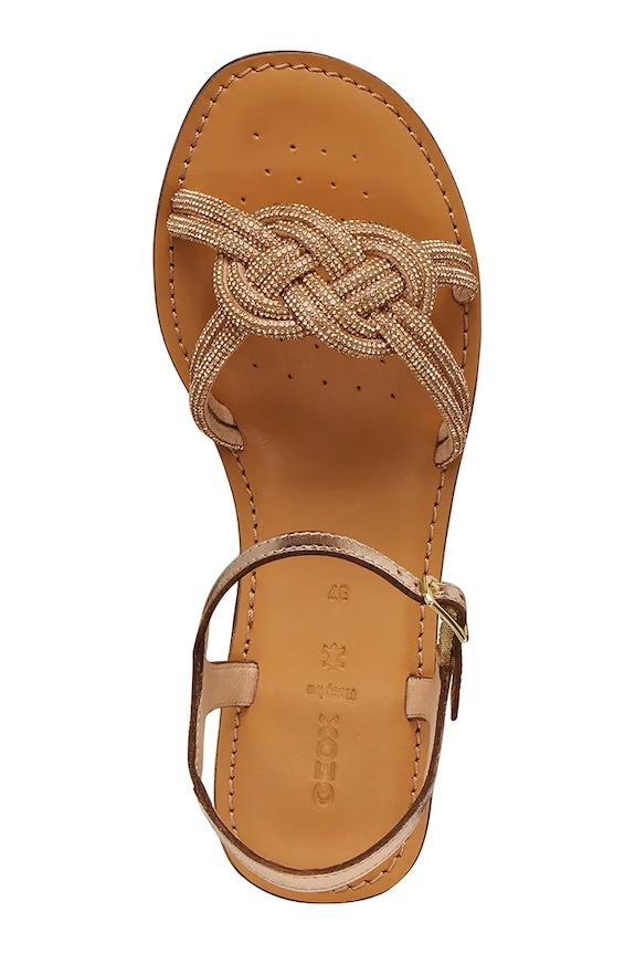Geox sandale de piele D MADDALUSIAC D65YMK0QDN6CB52L aur