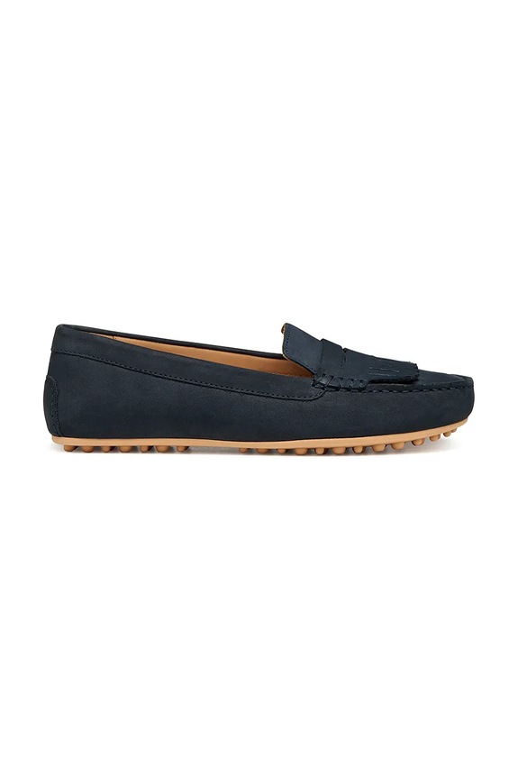 Μοκασίνια nubuck Geox D KALISTENA δέρμα nubuck σκούρο μπλε D651JB00032C4002