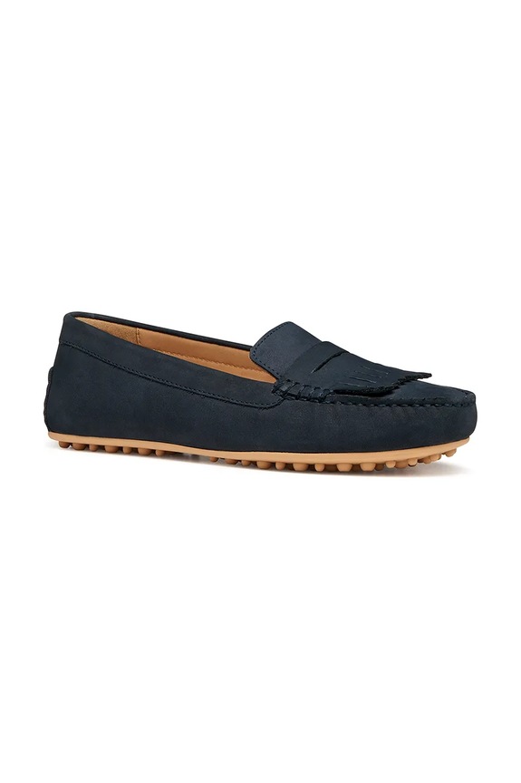 Μοκασίνια nubuck Geox D KALISTENA D651JB00032C4002 σκούρο μπλε SS26