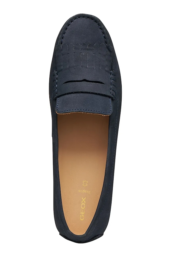 Μοκασίνια nubuck Geox D KALISTENA D651JB00032C4002 σκούρο μπλε
