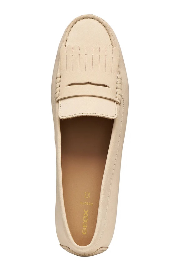 Μοκασίνια nubuck Geox D KALISTENA D651JB00032C5018 μπεζ