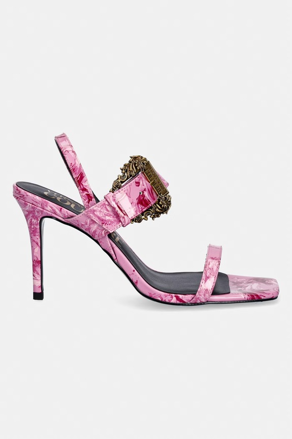 Versace Jeans Couture sandále na ihličkovom podpätku 80VA3S71.ZS366.499 ružová SS26