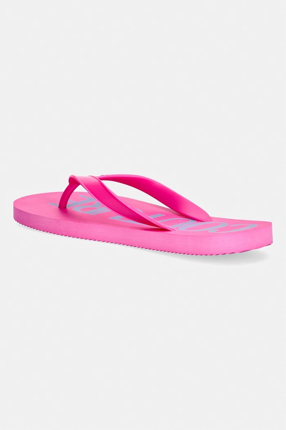 Obuwie Versace Jeans Couture japonki damskie 80VA3SQ7.ZSS81.499 różowy