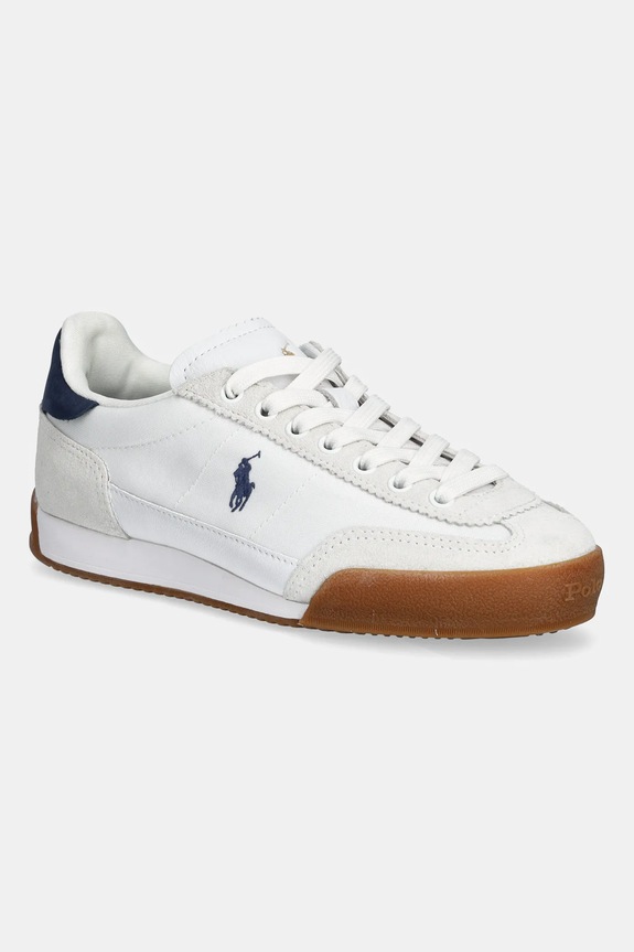 Tenisky Polo Ralph Lauren LEATHER/SUEDE textilní bílá 804962634002