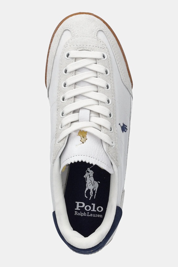 Tenisky Polo Ralph Lauren LEATHER/SUEDE bílá 804962634002