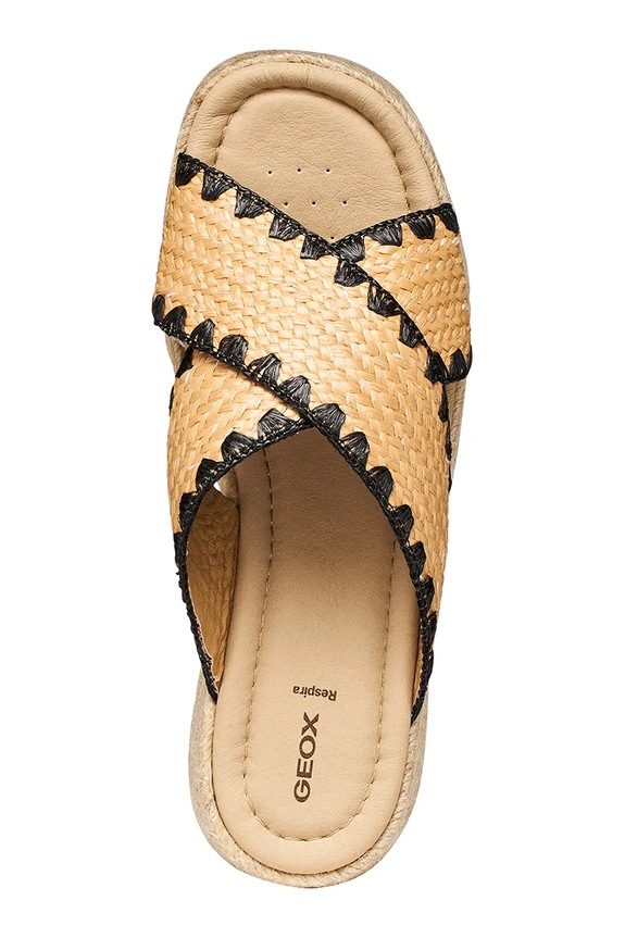 Geox espadrile s klinastom potpeticom za žene D ALEMERIA D651KC00011C6182 bež