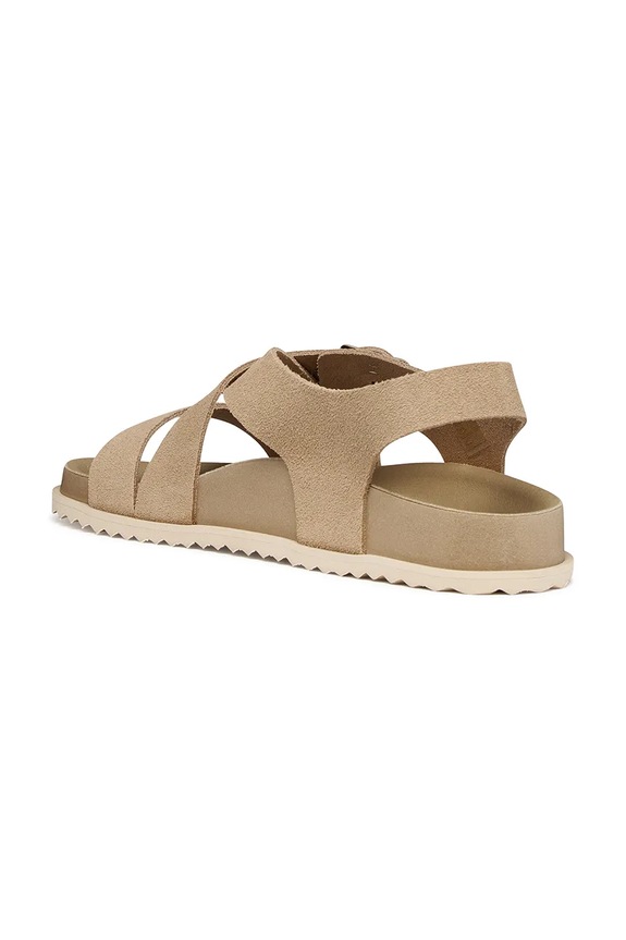 Geox sandale s otvorenom petom za žene kožne D SANDYBETT bež D658RB00022C6738