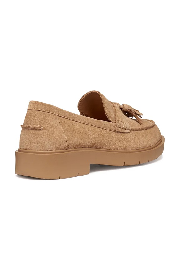 Scarpe Geox mocassini in camoscio D SPHERICA EC1 B D65DKA00022C5000 marrone