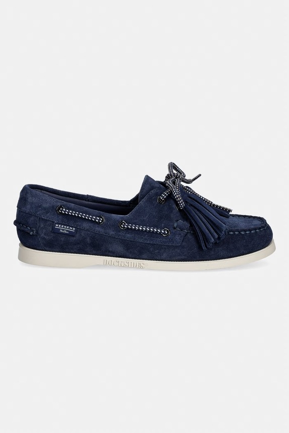 Semišové mokasíny Weekend Max Mara Wkadockside 2615521014600.CBLUE námořnická modř SS26