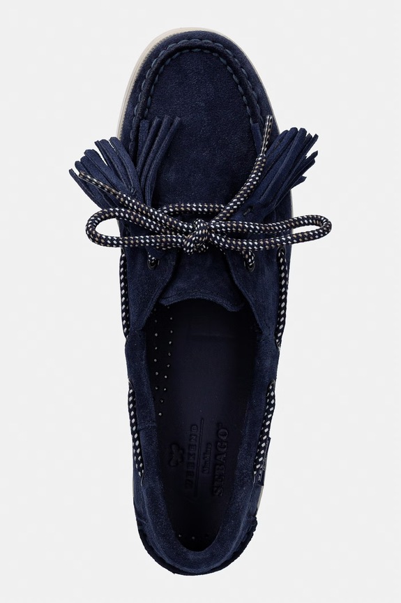 Semišové mokasíny Weekend Max Mara Wkadockside námořnická modř 2615521014600.CBLUE