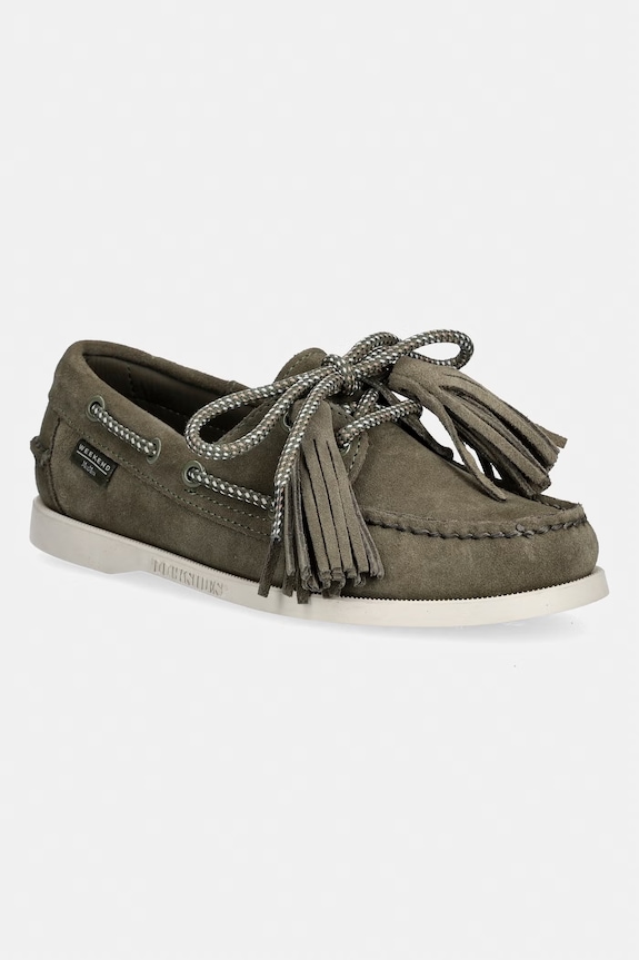 Semišové mokasíny Weekend Max Mara Wkadockside semišová kůže zelená 2615521014600.KAKI