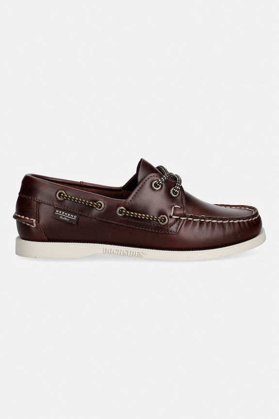 Kožené polobotky Weekend Max Mara Wkadockside2 2615521034600.BROWN hnědá SS26