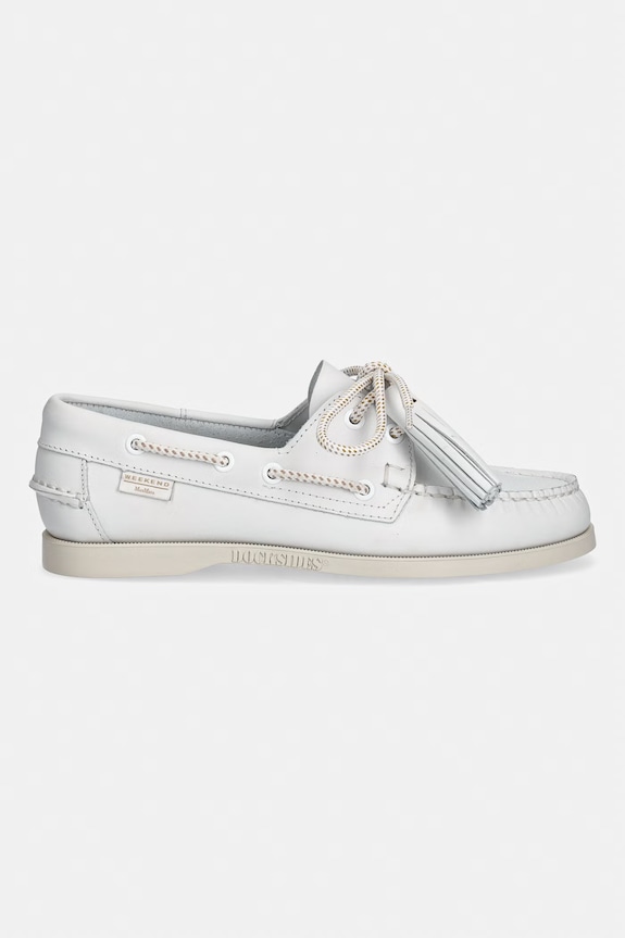 Kožené mokasíny Weekend Max Mara Wkadockside2 2615521034600.WHITE bílá SS26