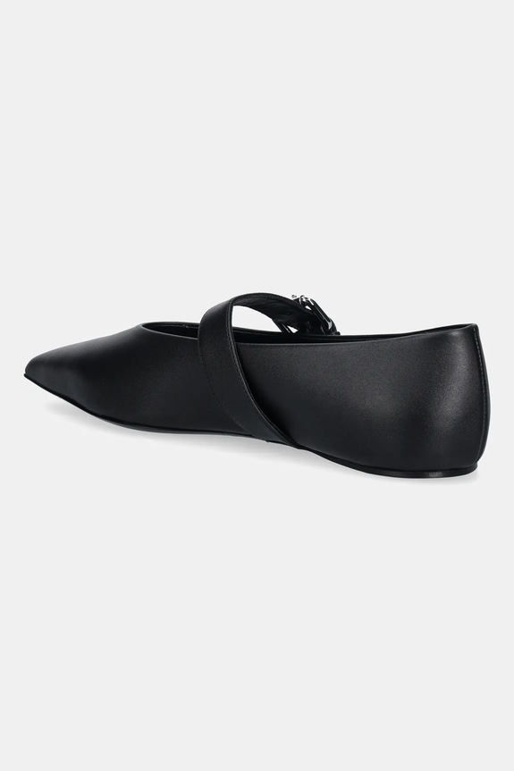 Obuwie Weekend Max Mara baleriny skórzane Wkagel 2615521054600.BLACK czarny