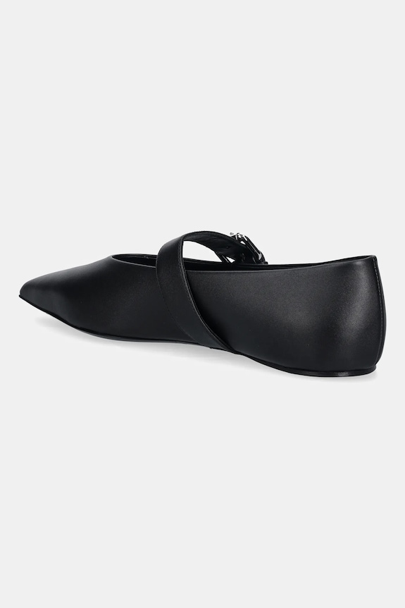 Obuwie Weekend Max Mara baleriny skórzane Wkagel 2615521054600.BLACK czarny