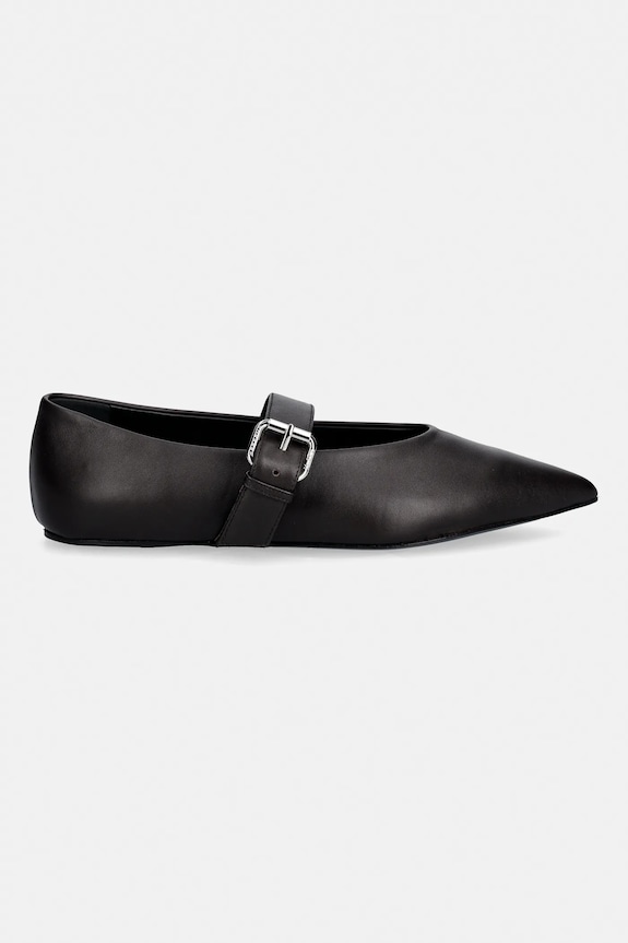 Кожаные балетки Weekend Max Mara Wkagel 2615521054600.DBROWN коричневый SS26
