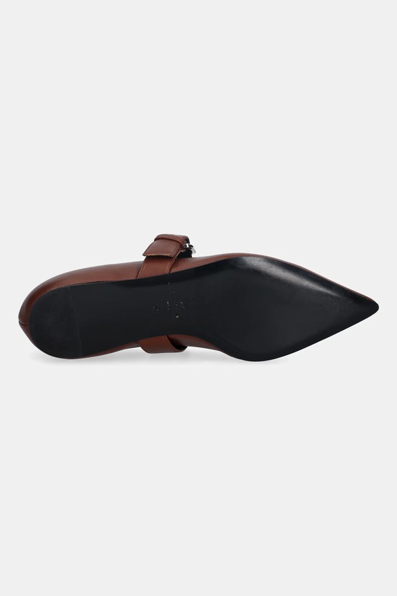 Weekend Max Mara ballerine in pelle Wkagel 2615521054600.RBROWN marrone