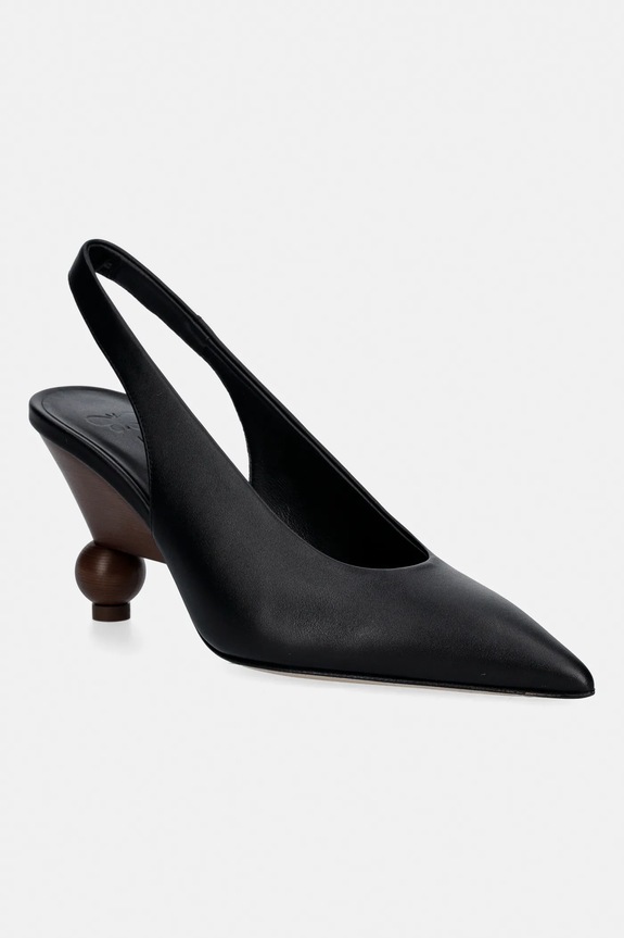 Weekend Max Mara stilettos de piele Wkarito calcai expus negru 2615521074600.BLACK