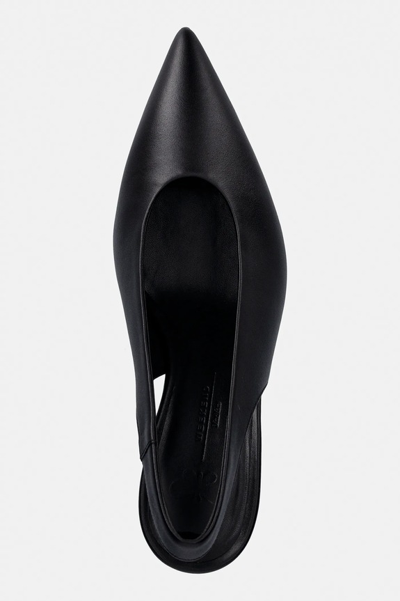 Weekend Max Mara stilettos de piele Wkarito negru 2615521074600.BLACK