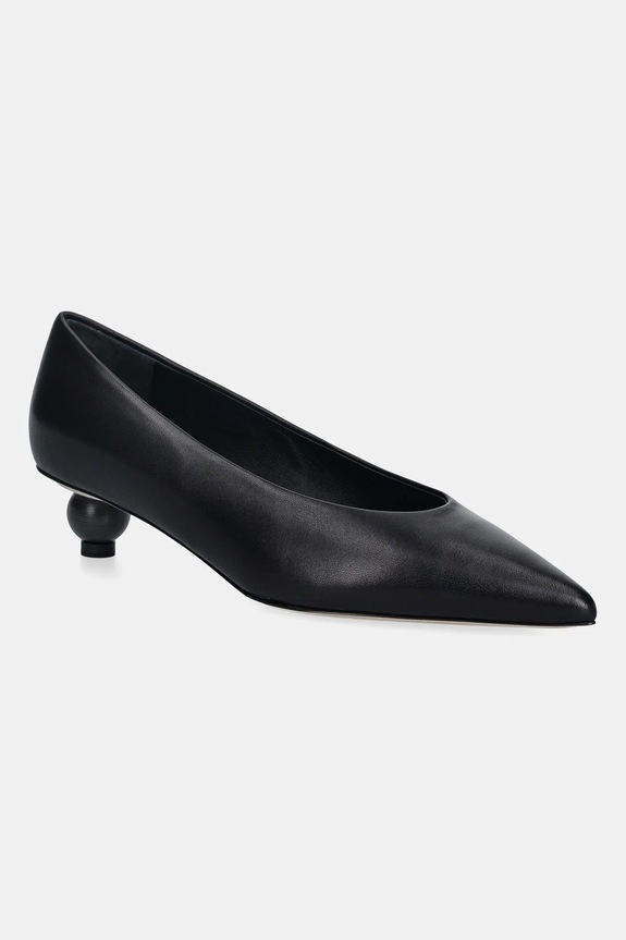 Weekend Max Mara czółenka skórzane Wkabacini szpic czarny 2615521134600.BLACK