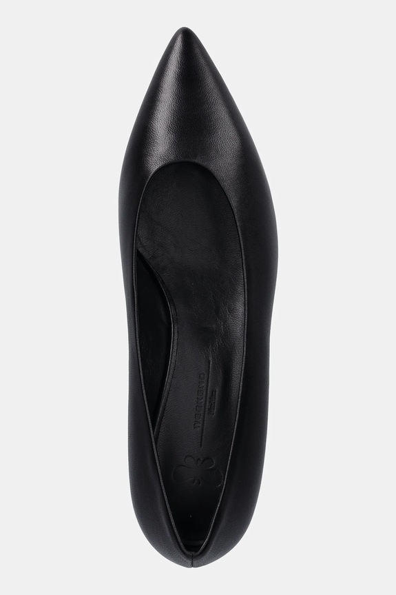 Weekend Max Mara czółenka skórzane Wkabacini czarny 2615521134600.BLACK
