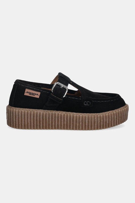 Semišové poltopánky Weekend Max Mara Wkasolista 2615521174600.BLACK čierna SS26