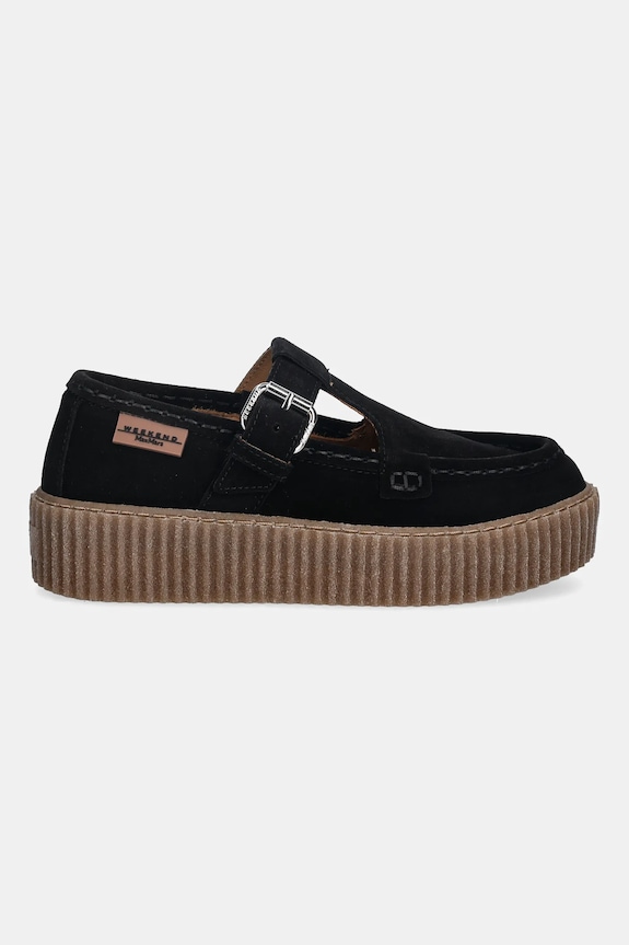 Semišové poltopánky Weekend Max Mara Wkasolista 2615521174600.BLACK čierna SS26