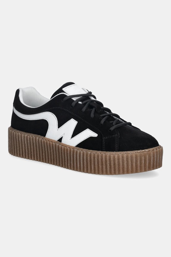 Weekend Max Mara sneakers din piele Wkaagile piele întoarsă negru 2615761014600.BLACK
