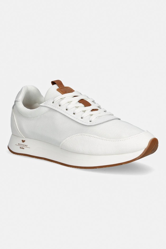 Weekend Max Mara sneakers Wkararo textil alb 2615761054600.WHITE