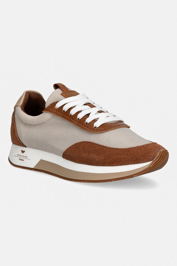 Weekend Max Mara sneakersy Wkararo tekstylny brązowy 2615761054600.CAMEL