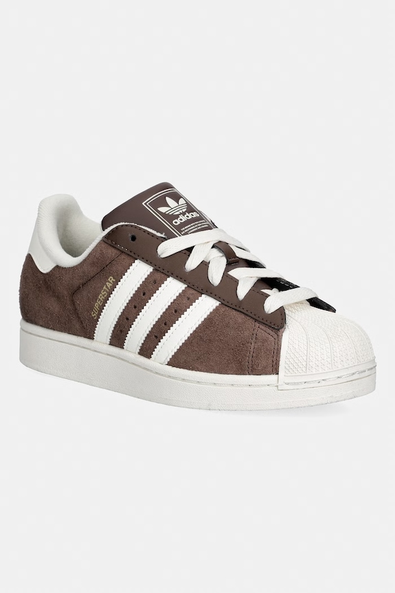 adidas Originals sneakers in camoscio Superstar II pelle fiore marrone KI1457